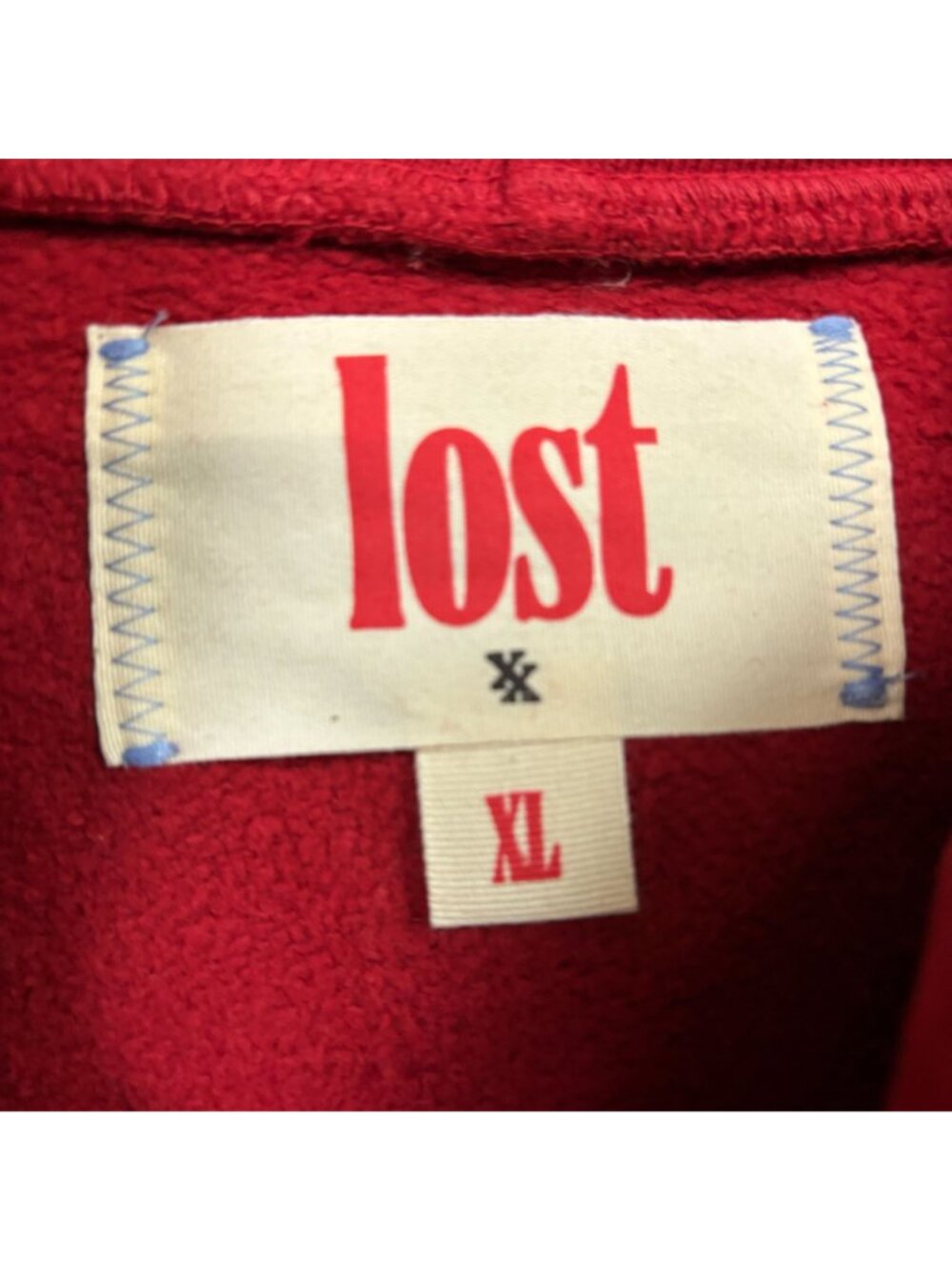 Machine Gun Kelly Lost Americans Red Oversized Hoodie Size Extra Large - Picture 4 of 4